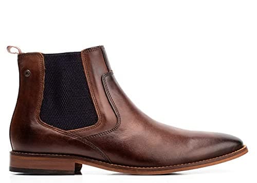 Image of Base London SCOUT WASHED BROWN Men's Chelsea Boots UK 6
