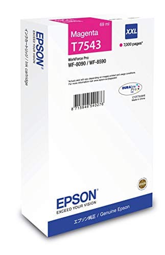 Image of Epson T7543 Magenta Genuine, XXL High Yield Ink Cartridge DuraBrite Ultra