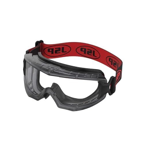 Image of JSP EVO Single Lens Safety Goggles - Clear - Anti-Scratch & Anti-Mist - Low Profile Eye Protection - UV Protection - EN 166 & EN 170