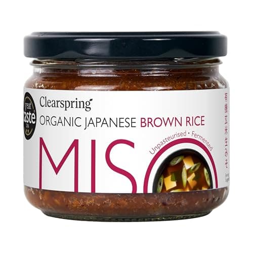 Image of Clearspring Organic Japanese Brown Rice Miso Paste | Unpasteurised | 300g | Traditionally Fermented | High in Protein | Vegan | Great Taste Award