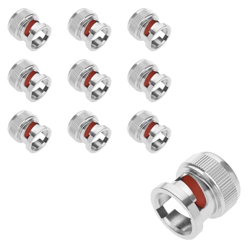 Image of Hoite 10 Pcs BNC Socket Cover, All Copper Waterproof Dust Cap, for BNC Socket RF Coaxial Adapter