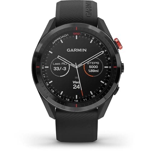 Image of Garmin 010-02200-00 Approach S62, Premium Golf GPS Watch, Built-in Virtual Caddie, Mapping and Full Color Screen, Black
