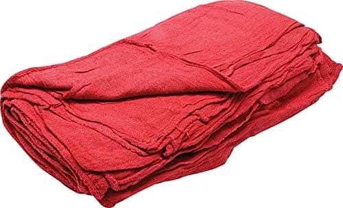 Image of Allstar ALL12010 Red Terry Cloth Shop Towel, (Pack of 25)