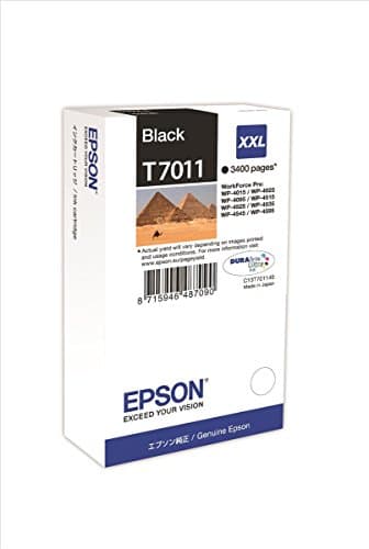 Image of Epson T7011 Black Genuine, XXL High Yield Ink Cartridge DuraBrite Ultra