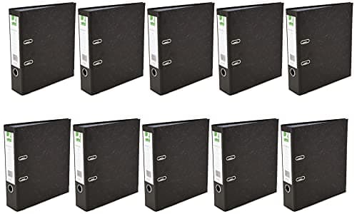 Image of Q-Connect Lever Arch File A4 Black (10 Pack) KF20001