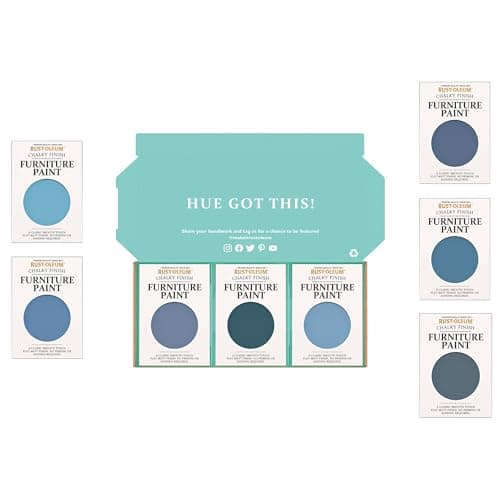 Image of Rust-Oleum Furniture Paint in Chalky Finish – Deep Blue Tester Box