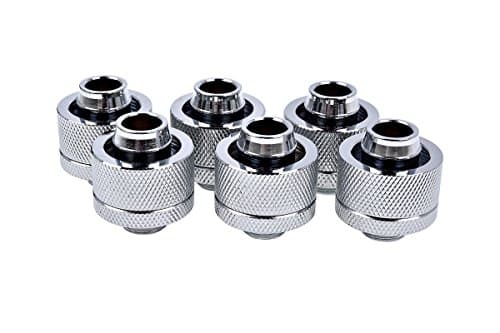 Image of Alphacool Eiszapfen 19/13mm compression fitting G1/4 - chrome sixpack