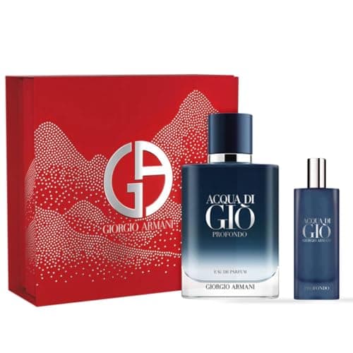 Image of Giorgio Armani Acqua di Gio Profondo Eau de Parfum 100ml Gift Set 2024 (Contains 100ml EDP and 15ml Travel Spray)
