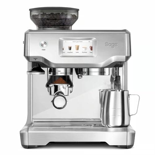 Image of Sage - The Barista Touch - Bean to Cup Coffee Machine with Grinder and Milk Frother, Brushed Stainless Steel