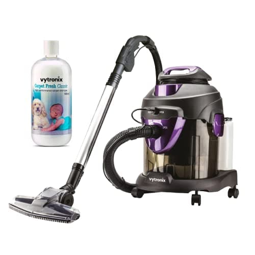 Image of VYTRONIX WSH60 Multi-Function Wet & Dry Vacuum Cleaner & Carpet Cleaner | Portable 4-in-1 Carpet Washer and Floor Cleaner with Blower Function | Dust, Odour and Stain Remover | Powerful 1600W Motor