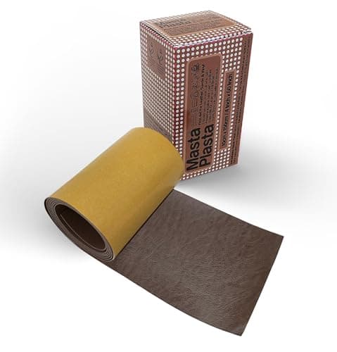 Image of MastaPlasta The Original All-in-One Leather Repair Kit Self Adhesive Leather Repair Patch for Sofas - Mid-Brown 150cm x 10cm (60 x 4in). Easy Upholstery-Quality Leather Repair for Car Seats & DIY