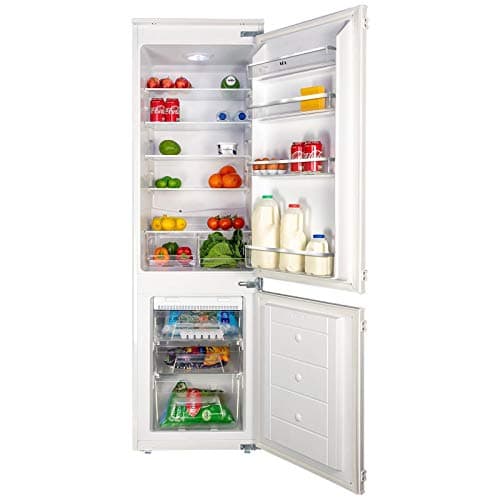 Image of SIA RFF101 Integrated Frost Free Fridge Freezer In White, Built-in 70/30 Split, E Rated, 2 Years Parts & Labour Guarantee