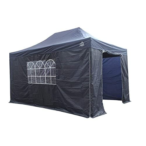 Image of All Seasons Gazebos | 3x4.5m Pop up Gazebo with 4 Side Walls & Accessory Pack | Heavy Duty, Fully Waterproof, High-Grade Materials (Navy Blue)