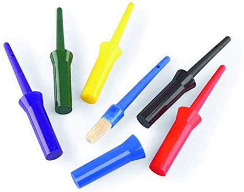 Image of Shires EZI-GROOM Plastic Hoof Oil Brush Purple