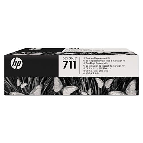 Image of HP 711 C1Q10A Original DesignJet Printhead Replacement Kit DesignJet T120, T125, T130, T520, T525, T530 Large Format Printers, with Original 711 Cartridges Black, Cyan, Magenta, Yellow