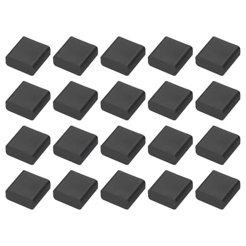 Image of sourcing map 20pcs USB 2.0 Port Cap Cover Anti Dust Silicone Protector for USB Male USB Data Cable, Black