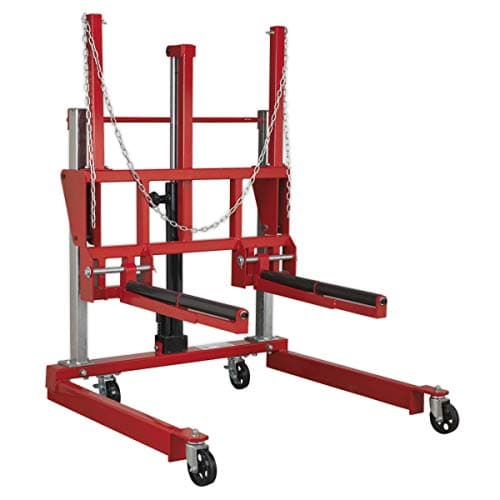 Image of Sealey W508T Wheel Removal Trolley 500Kg Adjustable Width