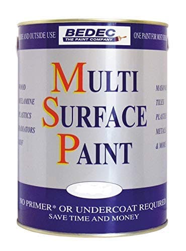 Image of Bedec Multi Surface Paint Satin Soft Black 5 Litre