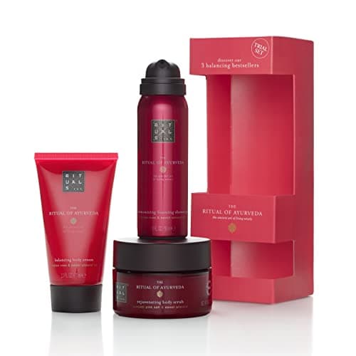 Image of RITUALS Gift Set for Women from The Ritual of Ayurveda - Foaming Shower Gel, Body Cream & Natural-Origin Body Scrub - with Indian Rose & Sweet Almond Oil - Trial Set