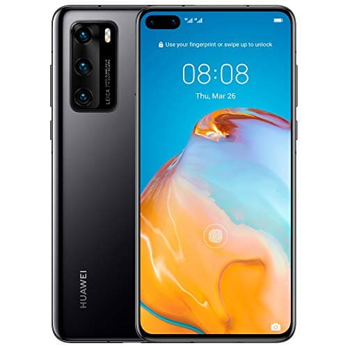Image of HUAWEI P40, 128 GB, 6.1 Inch Smartphone, Kirin 990 5G, 50 MP Ultra Vision Leica Triple Camera, 8 GB RAM, 22.5W SuperCharge, SIM-Free Android Mobile Phone, Dual SIM- Black
