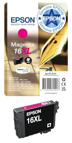 Image of Epson 16XL Magenta Pen & Crossword High Yield Genuine, DURABrite Ultra Ink, XL High Capacity