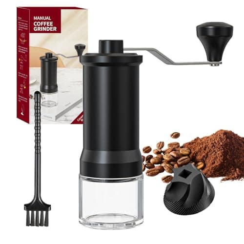 Image of Coffee Grinder Manual, Coffee Bean Grinder with High Precision Ceramic Conical Burrs, 30-Grade Adjustable Settings, Coffee Grinder Burr for Espresso, Pour Over, Moka pots,Capacity 25g