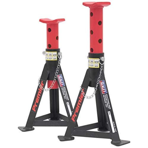 Image of Sealey AS3R Axle (Pair) 3tonne Capacity per Stand-Red