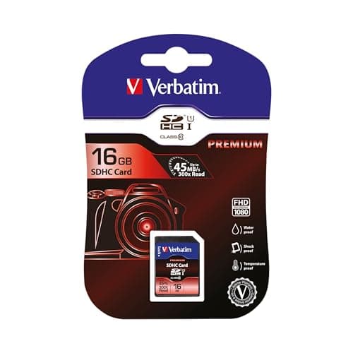 Image of Verbatim SDHC Mem Card Class 10 16Gb
