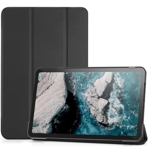 Image of ProCase Flip Cover for Nokia T20 Android 11 Tablet Case 10.36" Screen TA-1392/TA-1397/TA-1394, Slim Lightweight Hard Folio Smart Case for Nokia T20 10.4 inch Screen Android 11 Tablet 2021 -Black