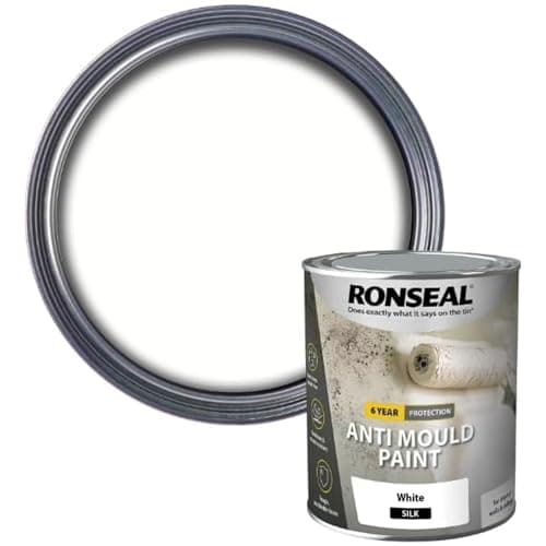 Image of Ronseal 6 Year Anti Mould Paint - White - Silk - 750ml