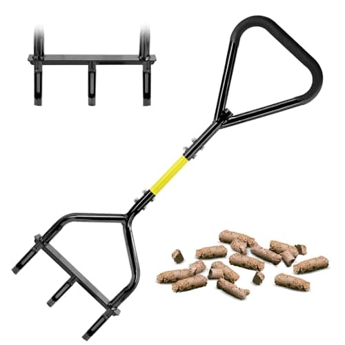 Image of Jardineer Lawn Aerator, Grass Aerator with 5-Inch Deep Hollow Tines and Triangular Handle for Stability, Manual Coring Aerators for Soil Aeration, Lawn & Garden Care