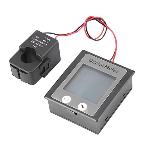 Image of PEACEFAIR STN AC 80-260V 100A Digital Display 3 in 1 Multifunction Electric Power(Watt) Current(Ampere) Voltage(Volt) Meter Tester Panel Energy Usage Monitor + CT