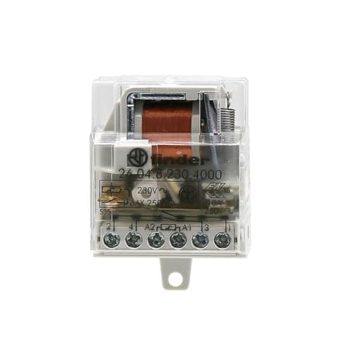 Image of Finder 260482300000 Series 26 Pulse Relay Switch 4 Sequences 2 NO, AC 50 Hz, Standard, 230 V, Recessed, Screw Terminals