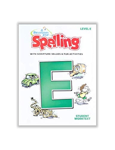 Image of 5th Grade Spelling Student Workbook Level E by A Reason For - Fifth Graders Practice Workbooks for Words, Vocabulary & Comprehension Skills - Kids Help Books for Homeschool, Classroom, & Home