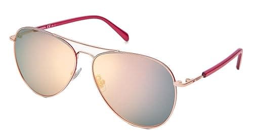 Image of Fossil Fos 3102/g/s AU2/0J RED GOLD Sunglasses Women's Steel, Standard, 58
