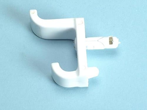 Image of Plasplug Dhw133 White Double Hook (Card 1)