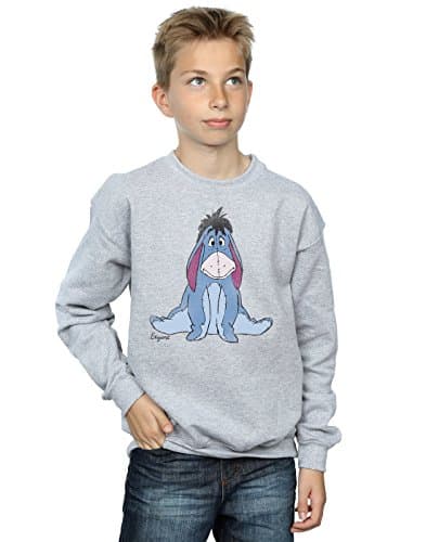 Image of Disney Boys Winnie The Pooh Classic Eeyore Sweatshirt 9-11 Years Sport Grey