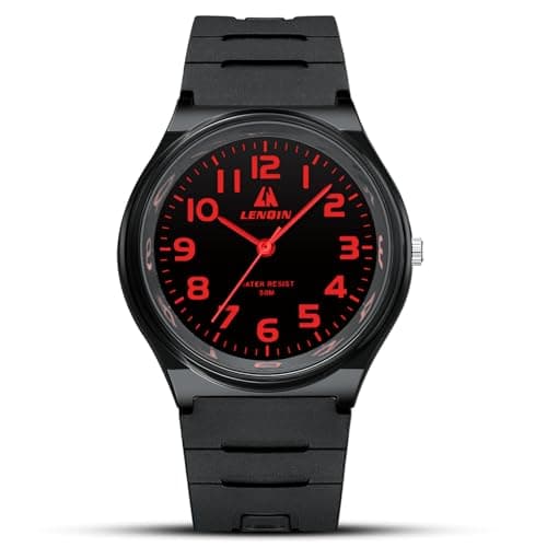 Image of LN LENQIN Mens Watches Analog Quartz Watches Men 30M Waterproof Fashion Casual Man Designer Watches for Men Silicone Band Unisex Watch