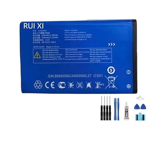 Image of RUI XI Battery compatible For Alcatel 2053D 2053X 2053 2038X 3025 3025X 3026 3026G 3026X 970mAh 3.7V TLi009AA TLi009A1 Phone Battery