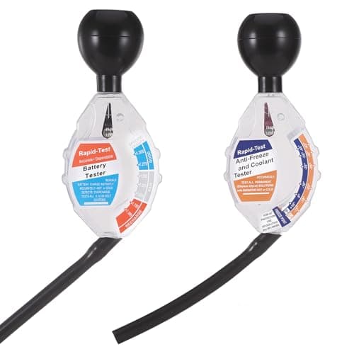 Image of Starvortex Dial-Type Antifreeze Tester & Car Battery Tester, Rapid-Test Hydrometer for Car Battery Liquid and Coolant, Coolant Testing Kit for Car Van E-Bike for Winter Safety