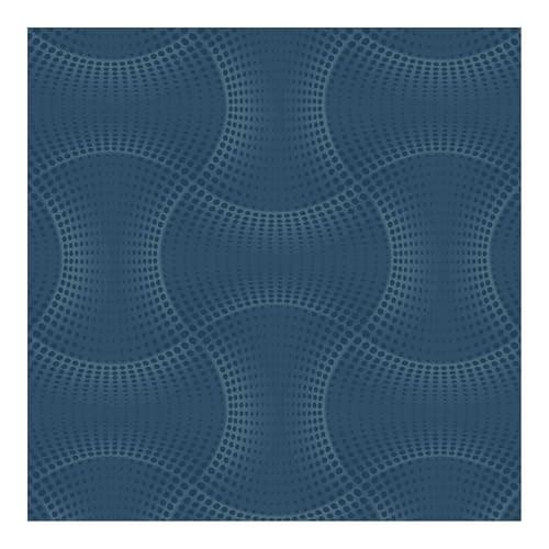 Image of Superfresco Easy Calipso Blue Geometric Textured Wallpaper - Paste the wall - Blue Wallpaper - Geometric Curved Design - Cover for Small Cracks - Feature or 4 wall Design