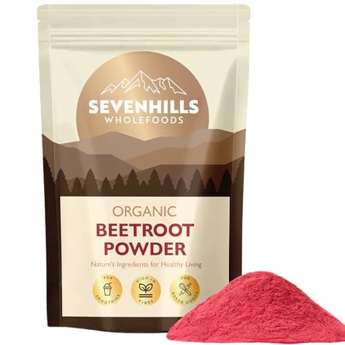 Image of Sevenhills Wholefoods Organic Beetroot Powder 200g - Natural Food Colouring - Superfood - Vegan, Kosher, Non-GMO