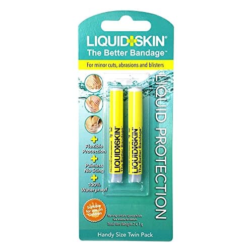 Image of Liquid Skin Liquid Plaster - Waterproof Liquid Bandage for Small Cuts, Wounds, Cracked Skin - Promotes Faster Natural Healing - No Sting, Non-Burning, Safe for Kids Formula - Pack of 2 x 1g Pipettes