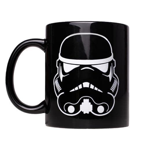 Image of Official Stormtrooper Colour Changing Ceramic Mug, 300ml, Black, Heat Changing Coffee Mug, Helmet Appearance, Star Wars Gifts for Men – ThumbsUp!
