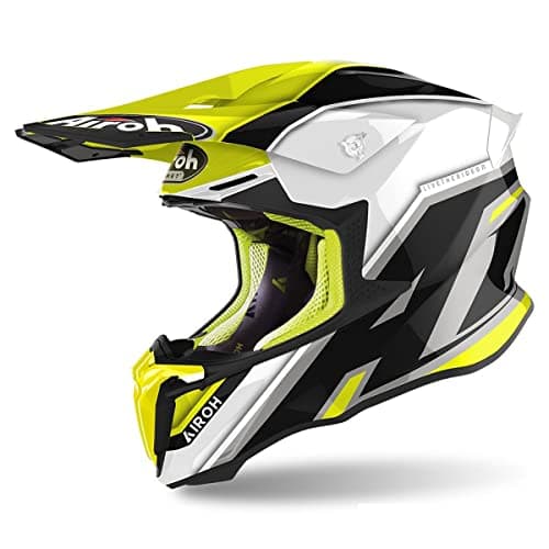 Image of Airoh Motorcycle Helmet Twist 2.0 Shaken Yellow Gloss Xxl