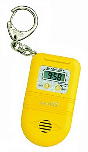 Image of Cobolt Systems Ltd Talking Keychain Clock (Yellow, Small, Multi-Display, Alarm)