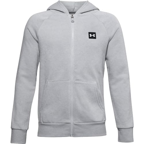 Image of Under Armour Kids Rival Fleece Zip Hoodie Mod Grey 13 Years