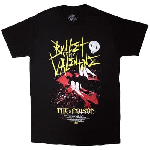Image of Rock Off officially licensed products Bullet for My Valentine The Poison Cover T Shirt M Black