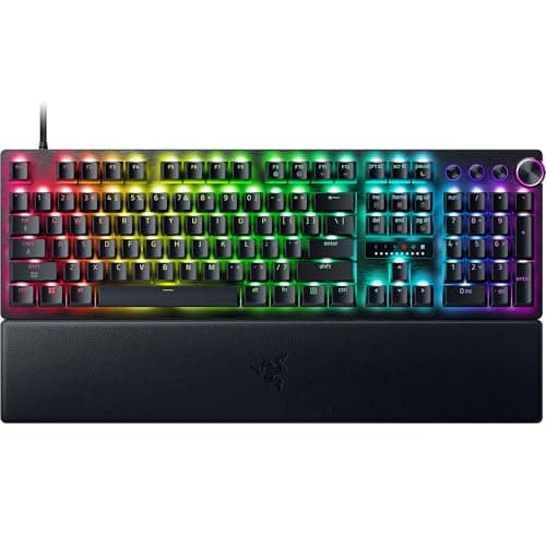 Image of Razer Huntsman V3 Pro 8KHz Esports Gaming Keyboard: Analog Optical Switches Gen 2-8000 Hz Polling Snap Tap - Rapid Trigger - Adjustable Actuation - Media Controls - PBT Keycaps - Black