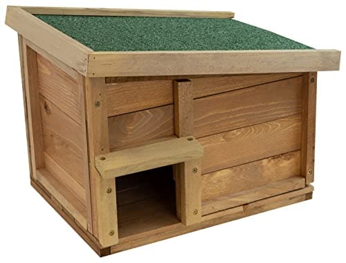 Image of Woodside Hedgehog House & Hibernation Shelter, Safe & Secure Predator Proof Outdoor Habitat/Feeding Station